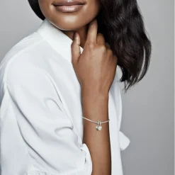 Pandora Charms<Charm Pendant Cœur Séparable Tante & Nièce People - Argent