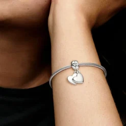 Pandora Charms<Charm Pendant Cœur Séparable Mère & Fils Moments