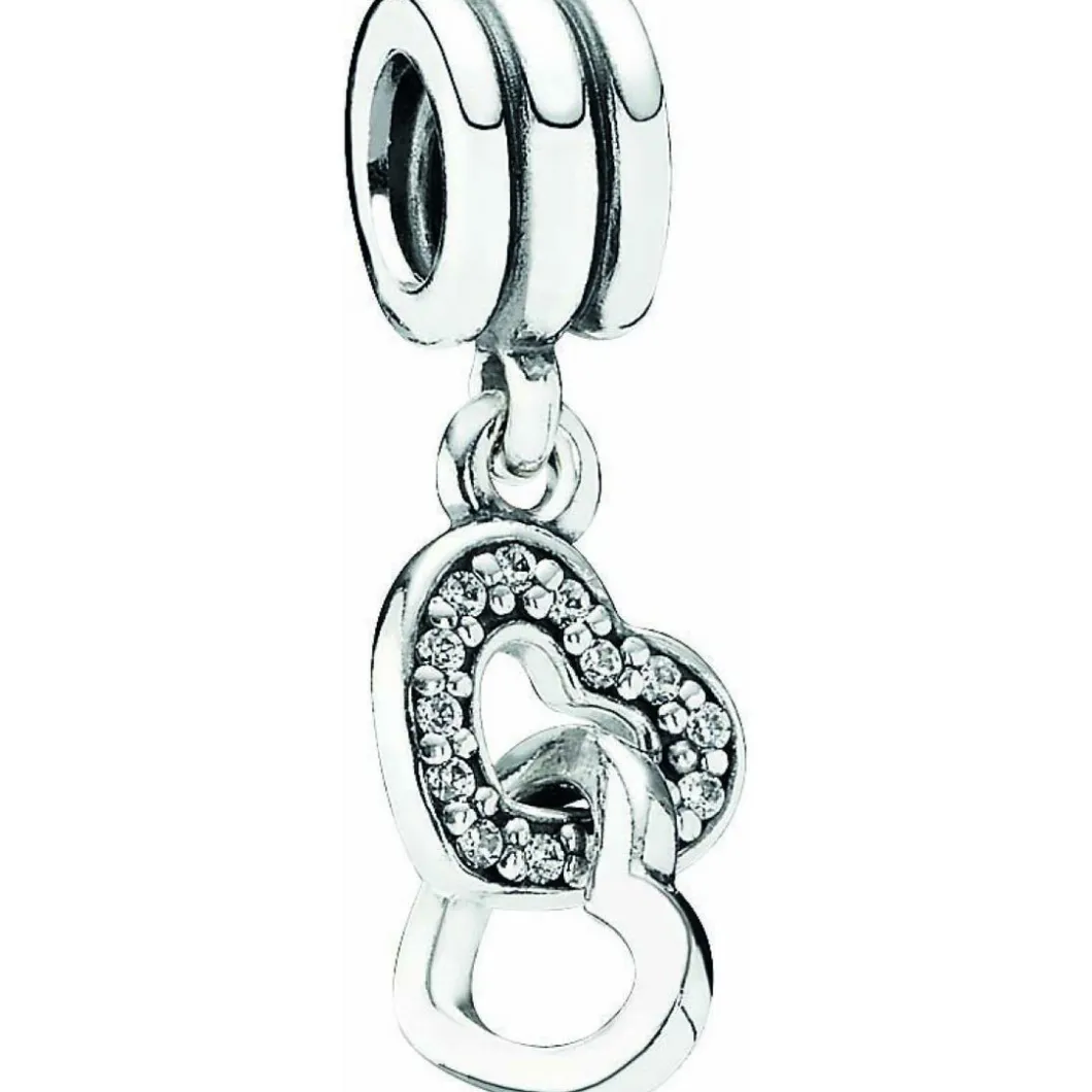 Pandora Charms<Charm Pendant Cœurs Entrelacés Moments