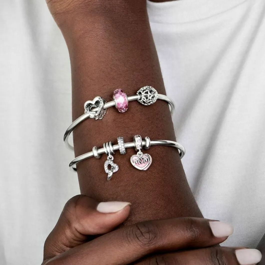Pandora Charms<Charm Pendant Cœurs Entrelacés Moments