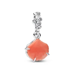 Pandora Charms<Charm Pendant Double Coquillage Couleur Corail