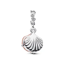 Pandora Charms<Charm Pendant Double Coquillage Couleur Corail