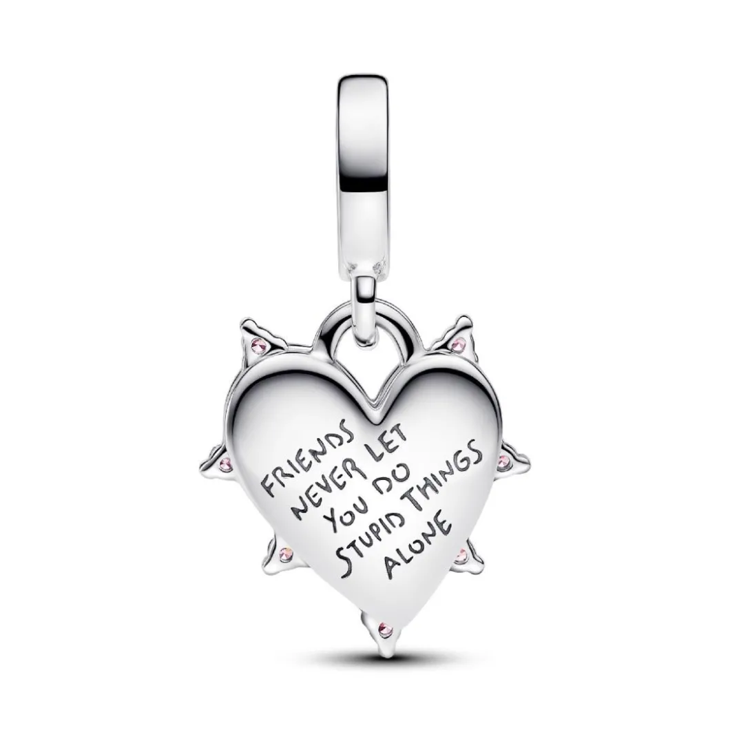 Pandora Charms<Charm Pendant Double Opalescent Amitié