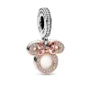Pandora Charms<Charm Pendant Double Silhouette de Minnie - Disney X