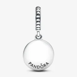 Pandora Charms<Charm Pendant Famille de Cœur en Argent Moments