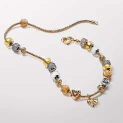 Pandora Charms<Charm Pendant Feuille de Monstera Scintillante