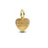 Pandora Charms<Charm Pendant Gravable Cœur Love Doré