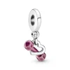 Pandora Charms<Charm Pendant Haltère & Cœur Moments - Argent