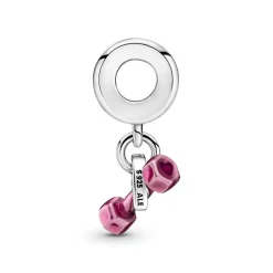 Pandora Charms<Charm Pendant Haltère & Cœur Moments - Argent