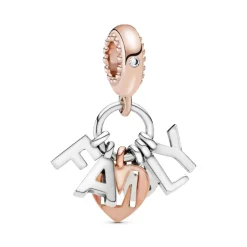 Pandora Charms<Charm Pendant Lettres Family (Famille) Moments