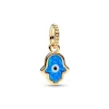 Pandora Charms<Charm Pendant Main de Fatma Bleu Opalescent