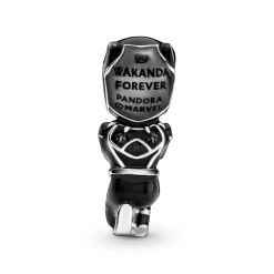 Pandora Charms<Charm pendant Marvel x The Avengers Black Panther - Argent 925/1000ᵉ