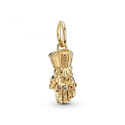 Pandora Charms<Charm pendant Marvel x Gant de l'infini - Doré