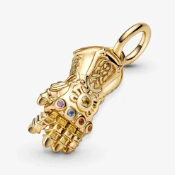 Pandora Charms<Charm pendant Marvel x Gant de l'infini - Doré