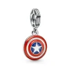 Pandora Charms<Charm pendant Marvel x The Avengers Bouclier Captain America - Argent 925/1000ᵉ