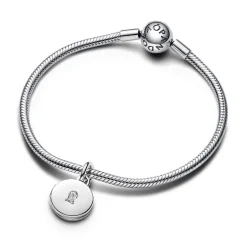 Pandora Charms<Charm Pendant Médaillon Amour Ouvrable et Gravable