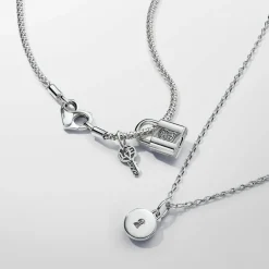 Pandora Charms<Charm Pendant Médaillon Amour Ouvrable et Gravable