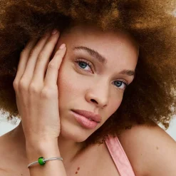 Pandora Charms<Charm Pendant Mini Murano Vert