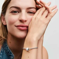 Pandora Charms<Charm Pendant Mini Murano Blanc