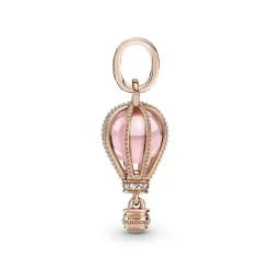 Pandora Charms<Charm Pendant Montgolfière Rose Places - Métal Doré à l'or Rose fin 585/1000