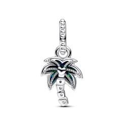 Pandora Charms<Charm Pendant Palmier Vert Opalescent