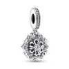 Pandora Charms<Charm Pendant Moments Argent - Double Flocon de Neige Scintillant