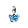 Pandora Charms<Charm Pendant Papillon Murano Bleu