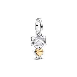 Pandora Charms<Charm Pendant Petite Fille Heureuse