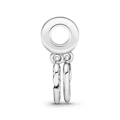 Pandora Charms<Charm Pendant Séparable Cœurs de Sœurs Moments - Argent