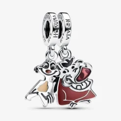 Pandora Charms<Charm Pendant Séparable Disney Le Roi Lion Timon et Pumbaa