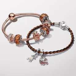 Pandora Charms<Charm Pendant Séparable Disney Le Roi Lion Timon et Pumbaa
