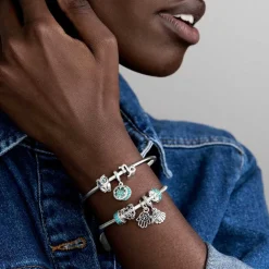 Pandora Charms<Charm Pendant Trèfle à Quatre Feuilles Chanceuse Moments