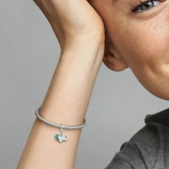 Pandora Charms<Charm Pendant Triple Trèfle à Quatre Feuilles, Cœur et Fer à Cheval