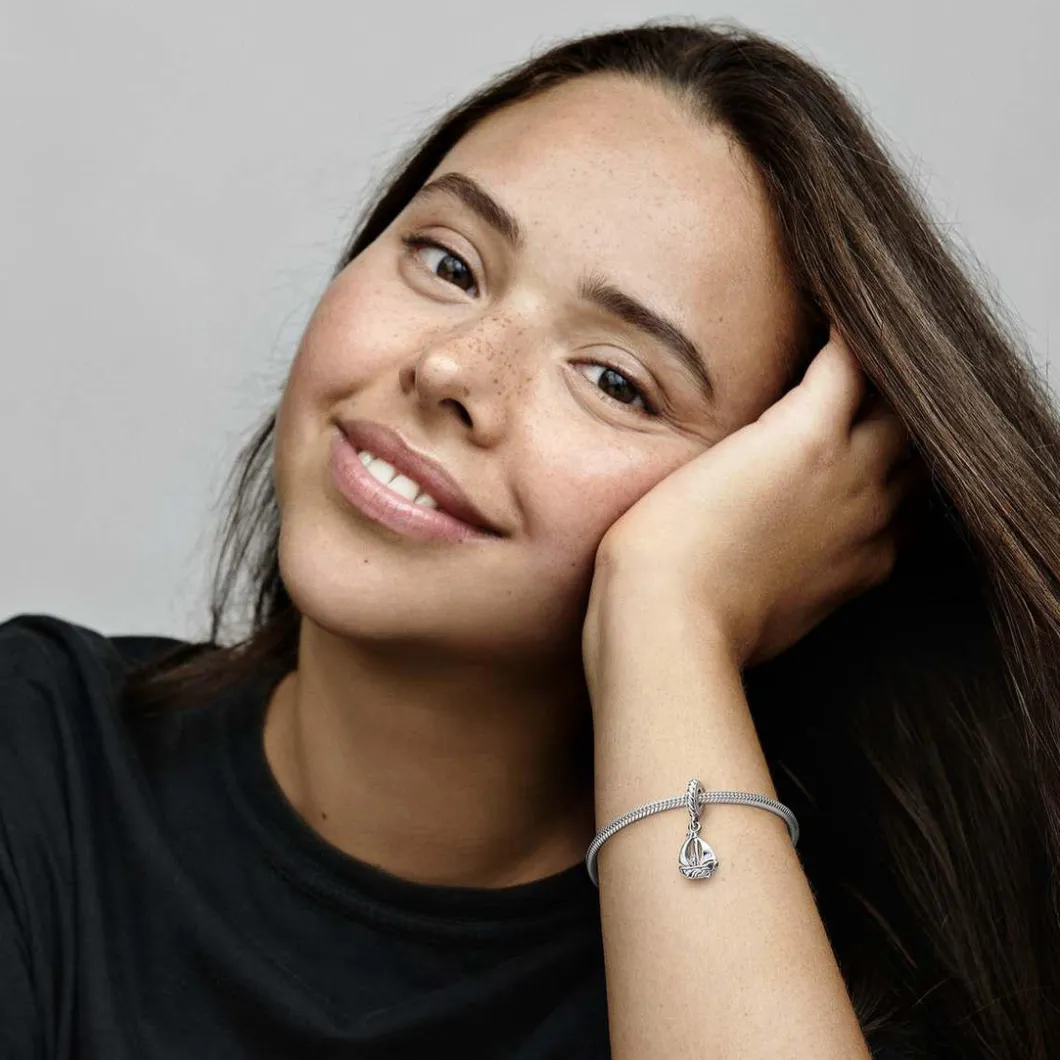 Pandora Charms<Charm Pendant Voilier Places - Argent