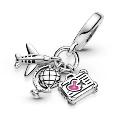Pandora Charms<Charm Pendant Voyage Places - Argent