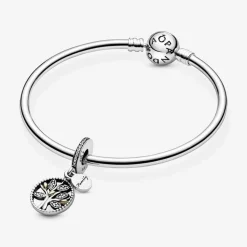 Pandora Charms<Charm pendentif arbre de vie scintillant Moments