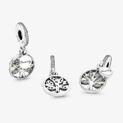 Pandora Charms<Charm pendentif arbre de vie scintillant Moments