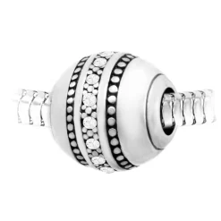 So Charm Bijoux Charms<Charm perle cristaux de Bohème et acier - So Charm