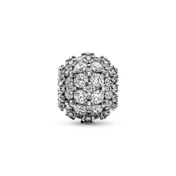 Pandora Charms<Charm Rond Pavé Scintillant - Timeless