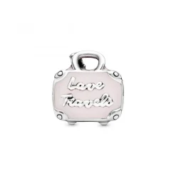 Pandora Charms<Charm Sac de Voyage Rose Moments