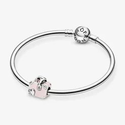 Pandora Charms<Charm Sac de Voyage Rose Moments