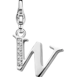 Ti Sento Charms<Charm 8366LW - Charm Lettre W Bijoux Argent