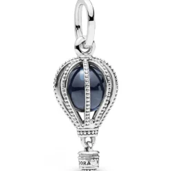 Pandora Charms<Charm Voyage Montgolfière Bleu Moments