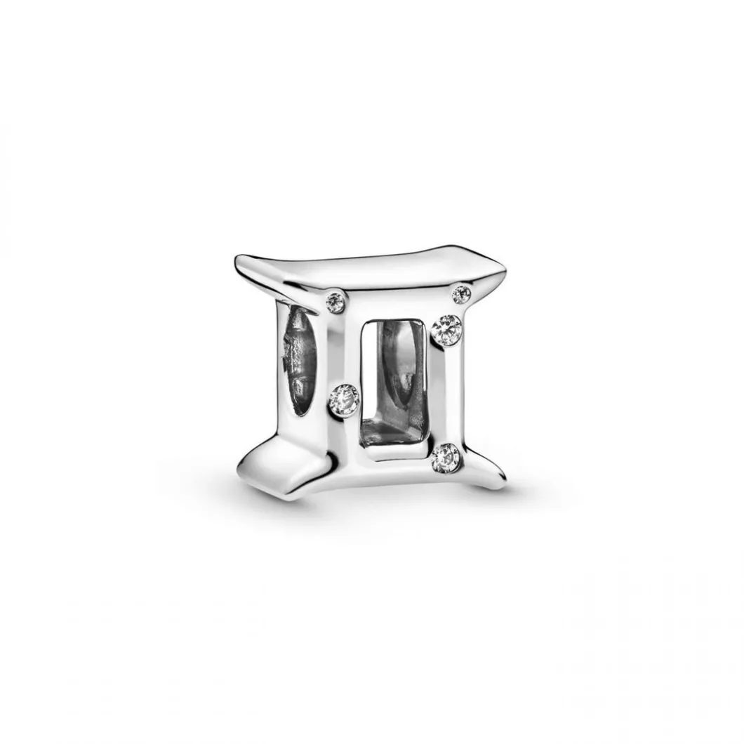 Pandora Charms<Charm Zodiaque Gemeaux Signe Astrologique - Argent &