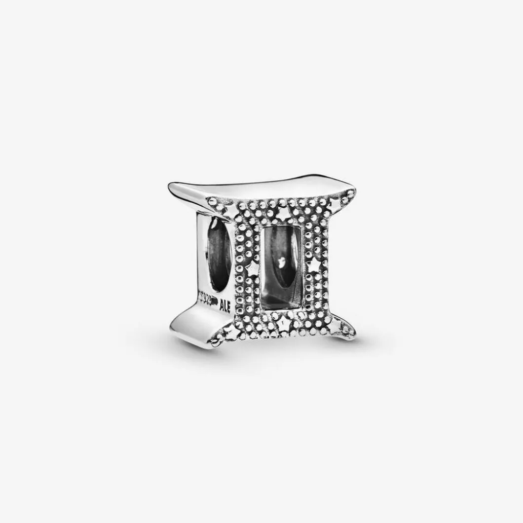 Pandora Charms<Charm Zodiaque Gemeaux Signe Astrologique - Argent &