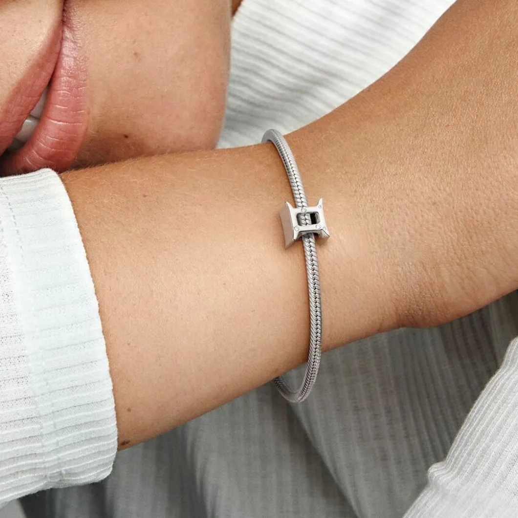 Pandora Charms<Charm Zodiaque Gemeaux Signe Astrologique - Argent &