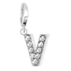 So Charm Bijoux Charms<Charms Et Perles So Charm - CH0035-ARGENT - Charm Lettre V