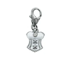 So Charm Bijoux Charms<Charms Et Perles So Charm - CH0989-ARGENT - Charm Corset Blanc