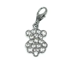 So Charm Bijoux Charms<Charms Et Perles So Charm - CH1019--BLANC - Charm Nounours Blanc Argent