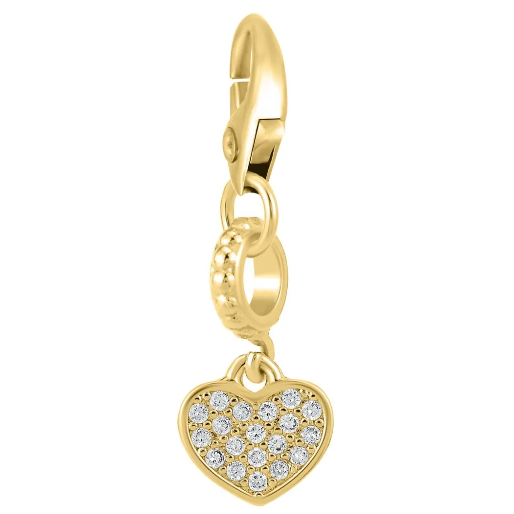 So Charm Bijoux Charms<Charms Et Perles So Charm - CH1283-DORE - Charm Coeur Argent